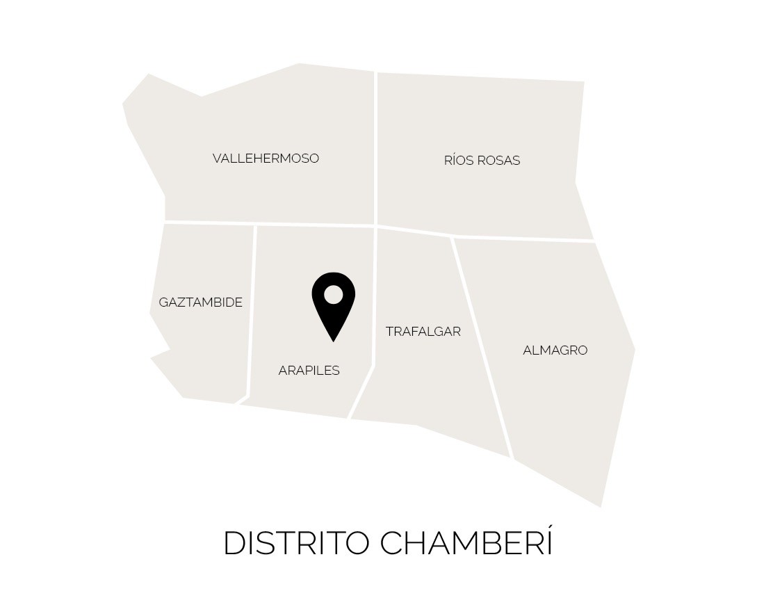 Ubicación de C/ Fernando el Católico 15 en el distrito de Chamberí